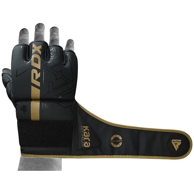 Перчатки для ММА RDX F6 KARA Matte Golden