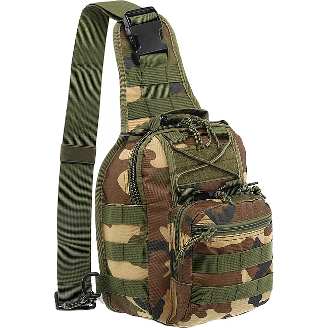 Сумка слінг тактична SP-SPORT ZK-5506 29х20х11см 6л (Камуфляж Woodland)