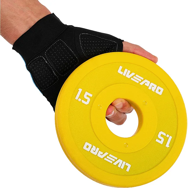 Диск для штанги полиуретановый
 LiveUp LP8028-1_5 ø50мм 1,5кг