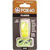 Свисток спортивный судейский пластиковый со шнурком CLASSIC FOX40-CLASSIC (Салатовый)