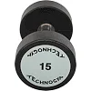 Распродажа! Гантель профессиональная с полиуретановым покрытием TECHNOGYM TG-1834-15 1шт 15кг