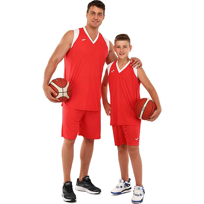 Баскетбольная форма
 майка и шорты JOMA

 FINAL II 102849-602 5XS-XXL (Красный-белый)