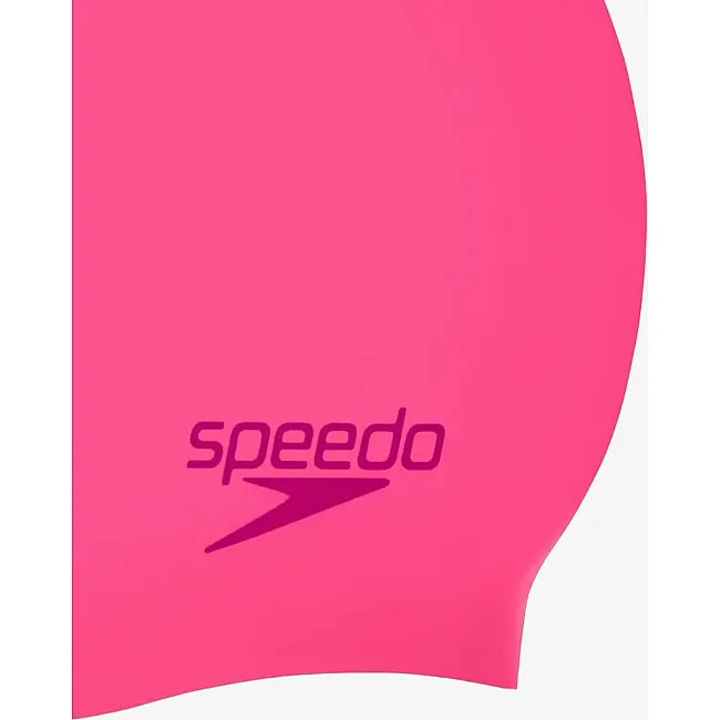 Детская плавательная шапка Speedo PLAIN MOUD SILC CAP JF/JM/JU розовый OSFM