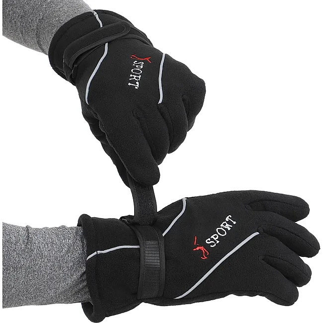 Спортивные теплые перчатки на меху
 SP-SPORT

 BC-8564 (Черный)