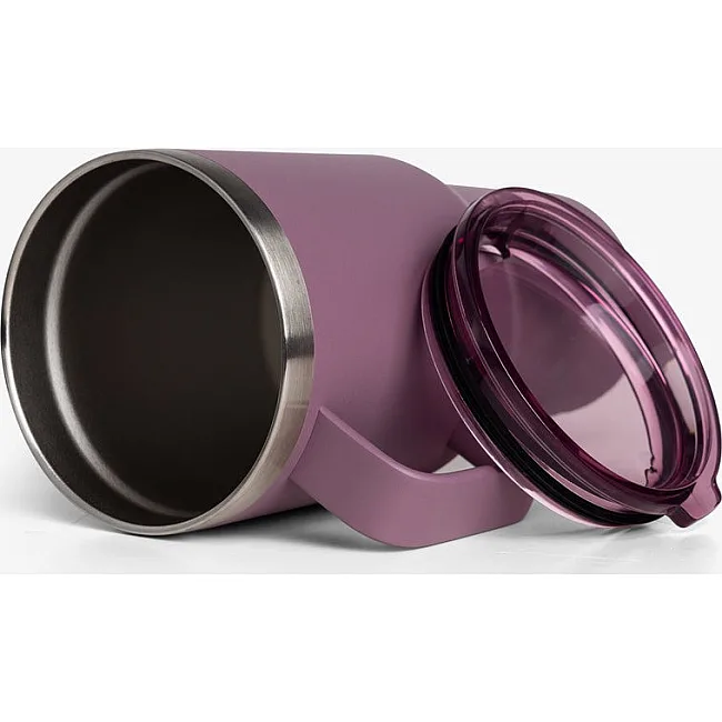 Термостакан (изолированная чашка) Bohtal с ручкой из нержавеющей стали Tumbler Plum 900 ml