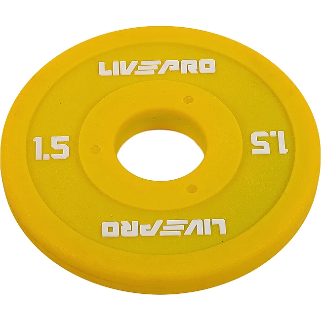 Диск для штанги полиуретановый
 LiveUp LP8028-1_5 ø50мм 1,5кг