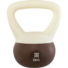 Гиря мягкая BLOOM SOFT KETTLEBELL LB7012-2 вес 2кг (Белый-коричневый)