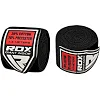Бинты для бокса RDX Fibra Black (4,5м)