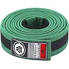 Детский пояс для кимоно БЖЖ Peresvit Green Black Stripe