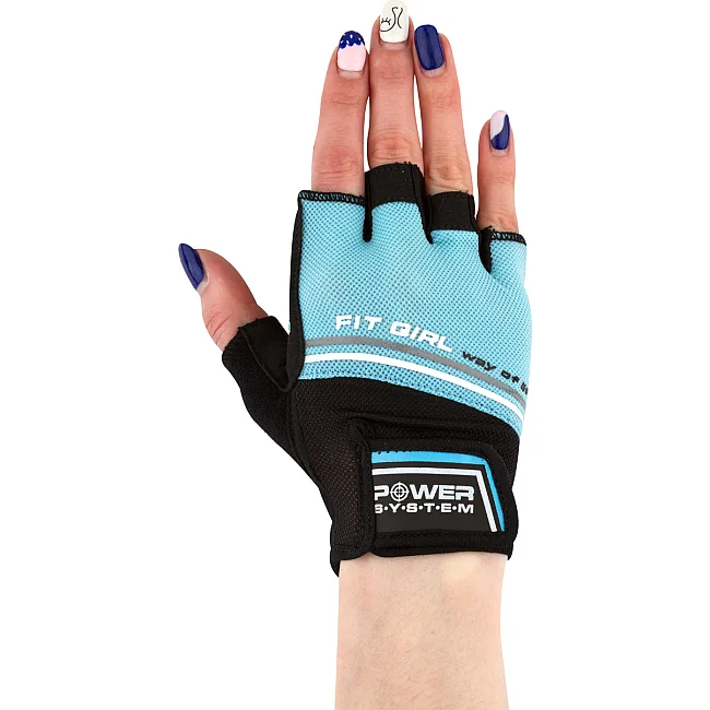 Фітнес рукавиці POWER SYSTEM PS-2920 Fit Girl Evo Blue