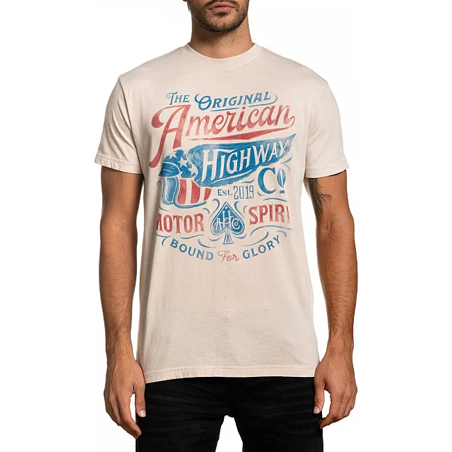 Футболка AFFLICTION Bound SS TEE Twill Pigment Dye