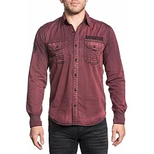 Мужская рубашка AFFLICTION Black Premium Darken Soul