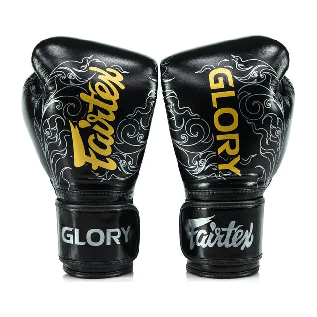 Перчатки для бокса FAIRTEX X Glory Kickboxing Competition and BGVG3 Black Silver