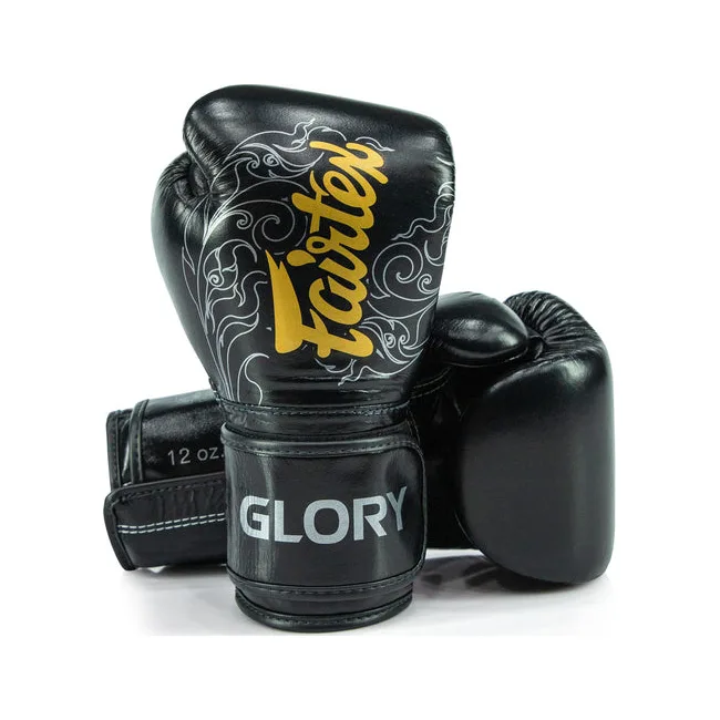 Перчатки для бокса FAIRTEX X Glory Kickboxing Competition and BGVG3 Black Silver