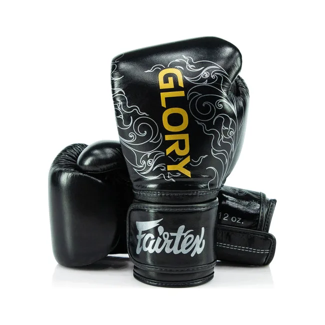 Перчатки для бокса FAIRTEX X Glory Kickboxing Competition and BGVG3 Black Silver