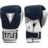 Перчатки снарядные TITLE Boxing Gel World V2T Navy Grey White