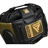 Шлем для бокса RDX L2 Mark Pro Head Guard with Nose Protection Bar Golden