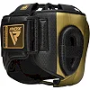 Шлем для бокса RDX L2 Mark Pro Head Guard with Nose Protection Bar Golden