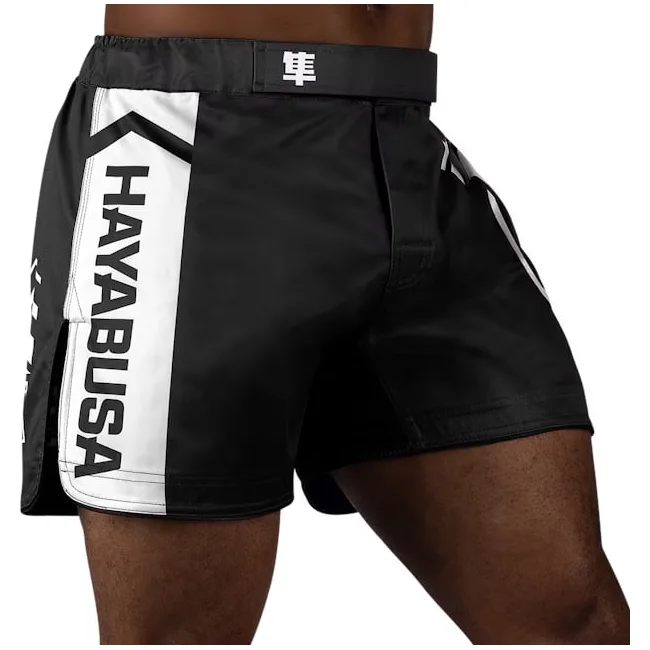 Шорты для ММА HAYABUSA Icon Mid-Thigh MMA Black White