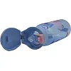 Спортивная бутылка CASNO 400 мл KXN-1195 Сиреневая (Дельфин) с соломинкой