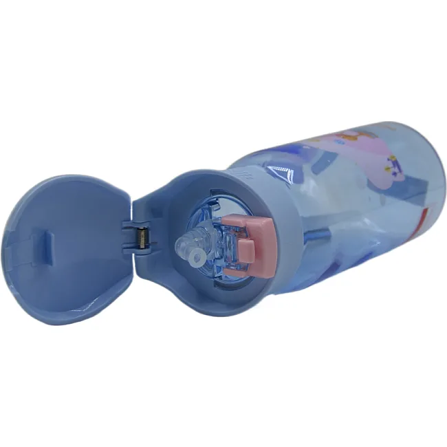 Спортивная бутылка CASNO 400 мл KXN-1195 Сиреневая (Дельфин) с соломинкой