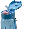 Спортивная бутылка CASNO 400 мл KXN-1195 Сиреневая (Дельфин) с соломинкой