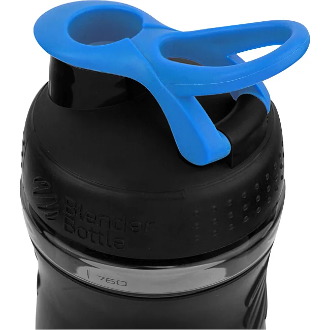 Спортивный шейкер-бутылка BLENDERBOTTLE SportMixer Flip 28oz/820мл Black/Cyan