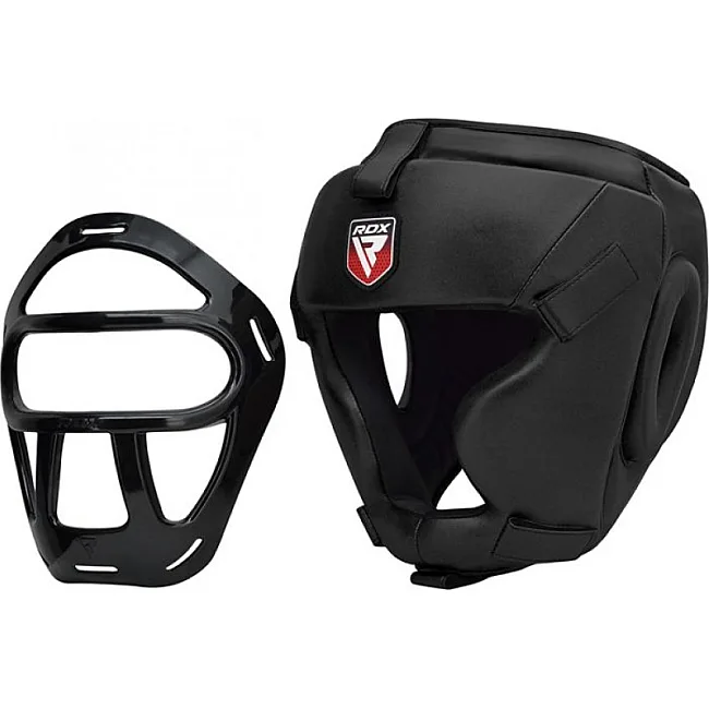 Тренировочный шлем для бокса RDX Guard Black S
