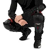 Комплект мотозащиты наколенники и налокотники BSDDP MS-4581 (Черный-красный)