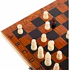 Шахматы шашки нарды 3 в 1 набор настольных игр деревянные SP-SPORT G24 размер 24см x 24см