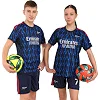 Футбольна форма дитяча із символікою клубу ARSENAL гостьова 2026 SP-SPORT CO-7350 (Синій-чорний)