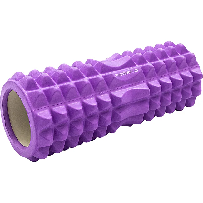 Массажный ролик (роллер) PowerPlay 4405 EVA Massage Roller Фиолетовый (33x12см.)