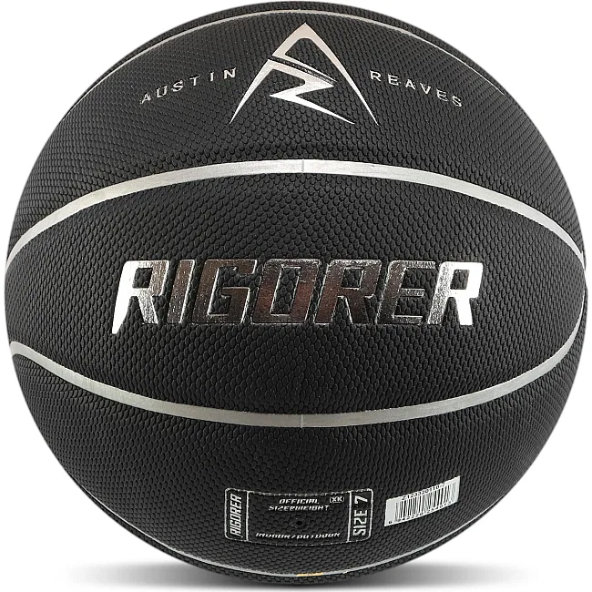 Баскетбольный мяч RIGORER Z123320110-7 (Черный-серебряный)