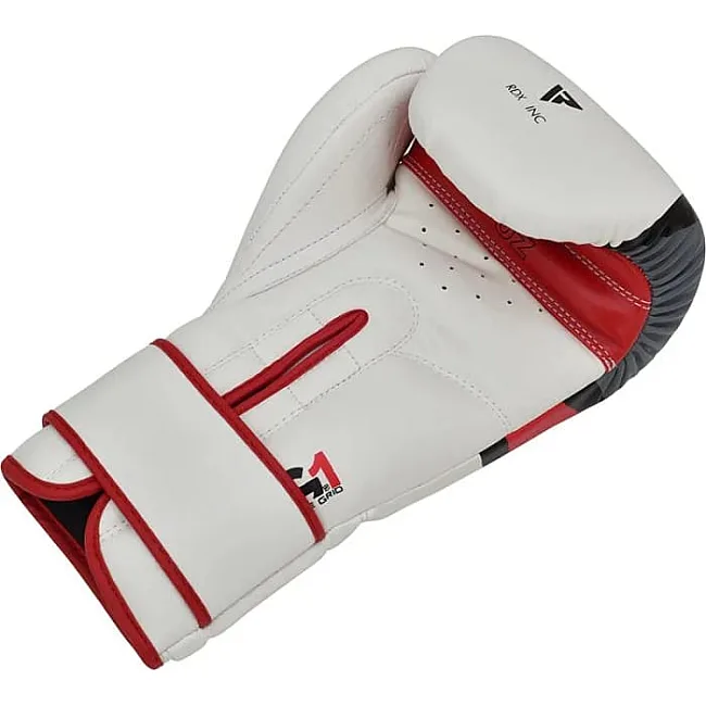 Боксерские перчатки RDX BOXING GLOVES BGR-F7 белый, красный