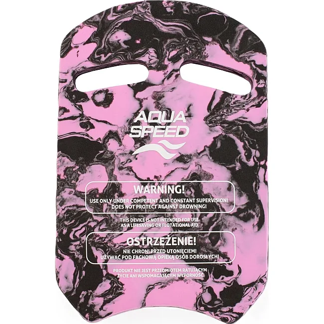 Дошка для плавання Aqua Speed UNI SWIRL KICKBOARD 63411 рожевий, чорний 43x28x3,6cм