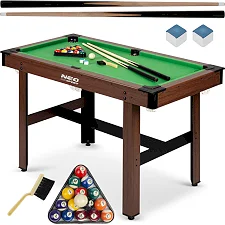 Бильярдный стол с аксессуарами Neo-Sport NS-807, 122 x 61 x 76 см – темно-коричневый.