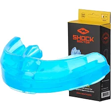 Капа Shock Doctor Single Braces под брекеты детская (возраст до 11) Blue (art. 4100-BLU-YTR)