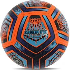Футбольный мяч HIBRED SOCCER STAR FB-6041 №5 PU (Оранжевый-синий)