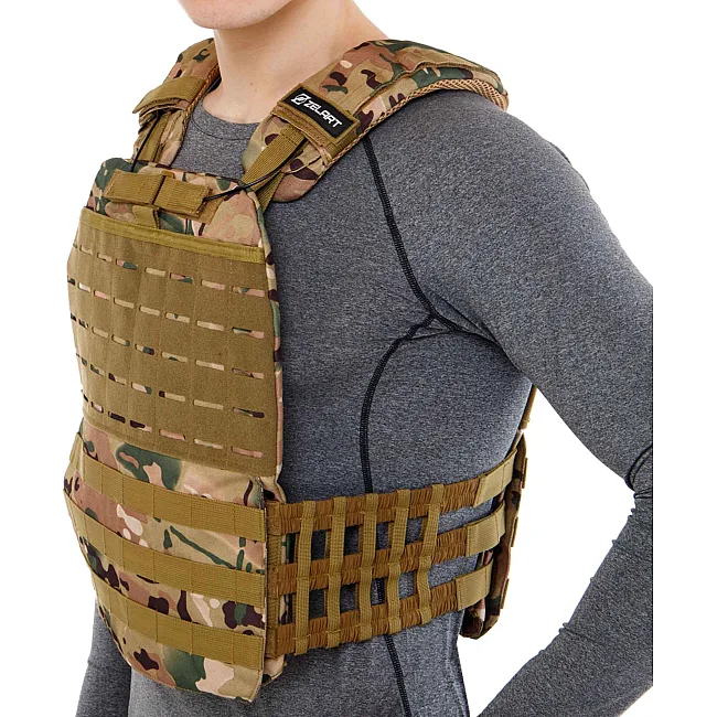 Плитоноска жилет тактический с системой быстрого сброса TACTICAL VEST ZELART
 TA-0900 10кг (Камуфляж Multicam)