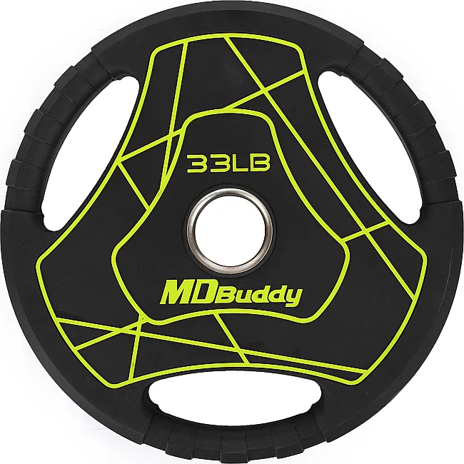 Блин для штанги полиуретановый
 MD Buddy TA-9647-15 51мм 15кг