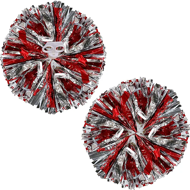 Помпони кулясті Кулі круглі блискучі
 SP-SPORT
 Pom-Poms C-0839 2шт (Синьо-срібний)