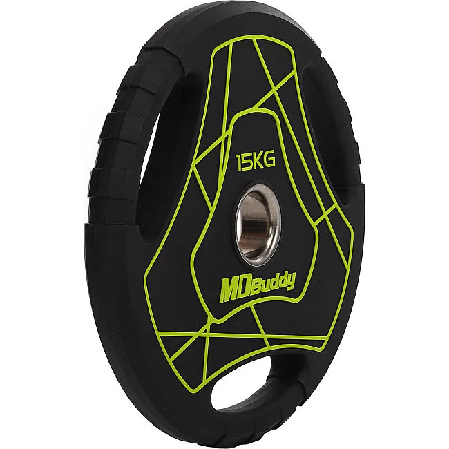 Блин для штанги полиуретановый
 MD Buddy TA-9647-15 51мм 15кг
