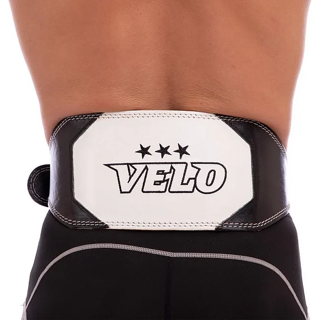 Пояс для тяжелой атлетики кожа
 VELO
 VL-8182 спинка-15см