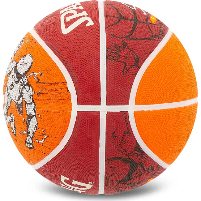 Баскетбольний м'яч
 гумовий SPALDING SKETCH CRACK 84451Y
 7 (Червоний)