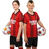 Футбольна форма дитяча із символікою клубу AC MILAN домашня 2024 SP-PLANETA CO-6263 6-14 років