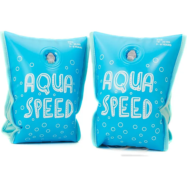 Детские нарукавники для плавания Aqua Speed PREMIUM 6085 бирюзовый возраст 1-6 лет