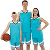 Баскетбольная форма майка и шорты LIDONG L050 3XS-6XL (Мятный-серый)