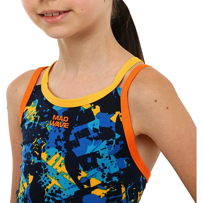 Купальник для дітей злитий MADWAVE CRSBACK Junior PBT A3 M140307 8-15 років
