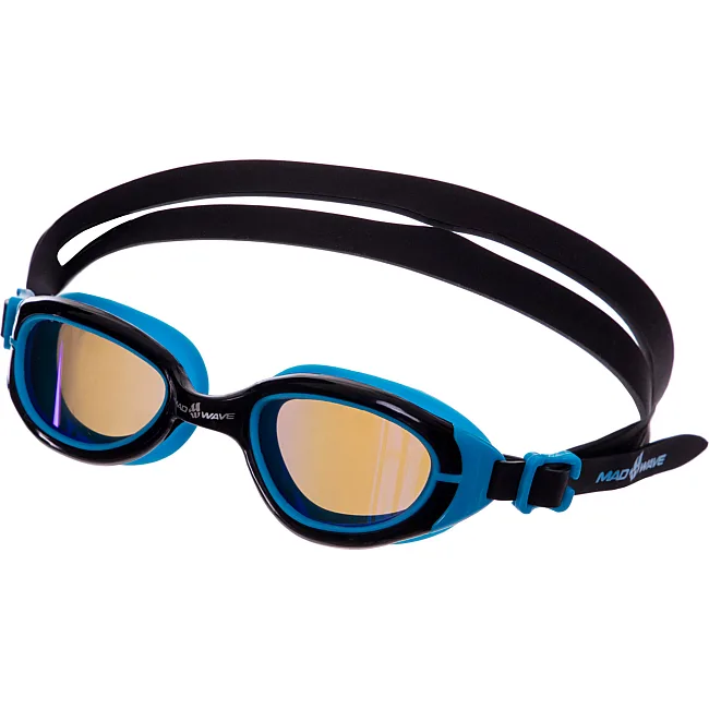 Очки для плавания юниорские MADWAVE
 SUN BLOKER JUNIOR M04130 см
2 (Черный-синий)