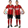 Футбольна форма дитяча із символікою клубу AC MILAN домашня 2024 SP-PLANETA CO-6263 6-14 років